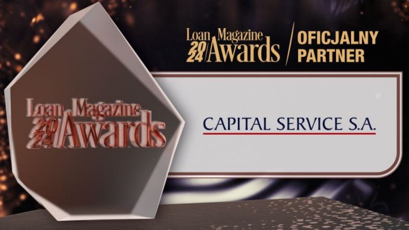 informacja w formie statuetki przedstawiając Capital Service SA jako partnera imprezy Loan Magazine